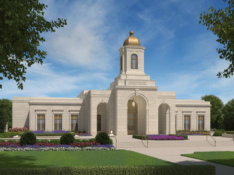 Una representación del Templo de Norfolk, Virginia.