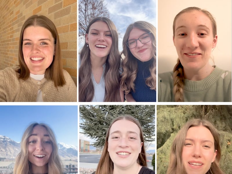 Siete antiguas jóvenes mujeres hablan en videos sobre unirse a la Sociedad de Socorro en septiembre de 2026.
