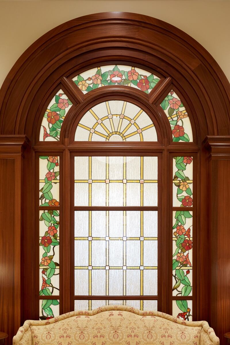 Vitrales en el Templo de Arequipa, Perú.