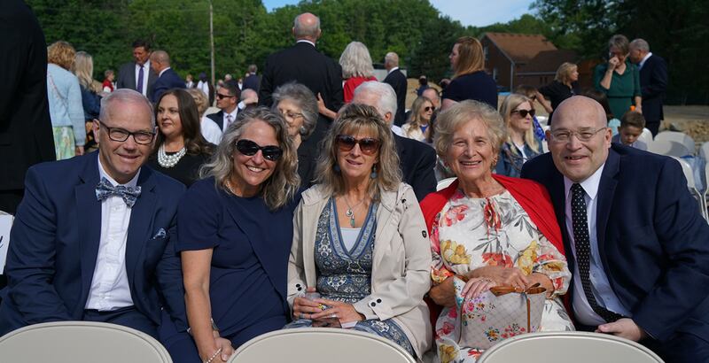 Attendees at the Cleveland Ohio Temple groundbreaking ceremony.