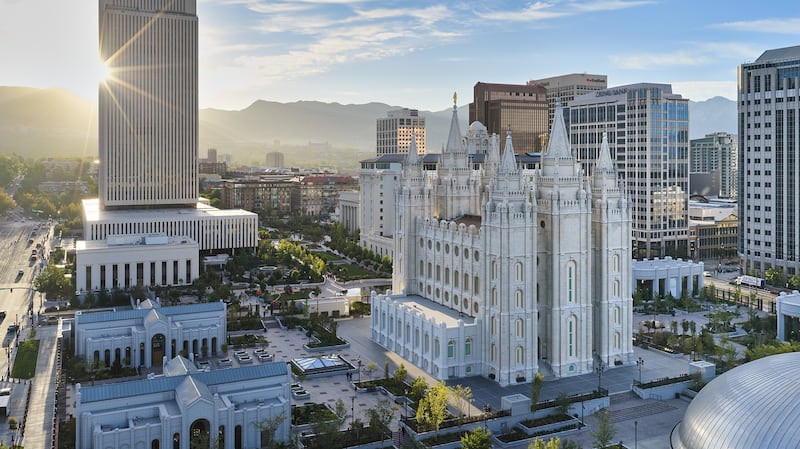El Templo de Salt Lake se encuentra en Temple Square en Salt Lake City el martes, 15 de septiembre de 2026.