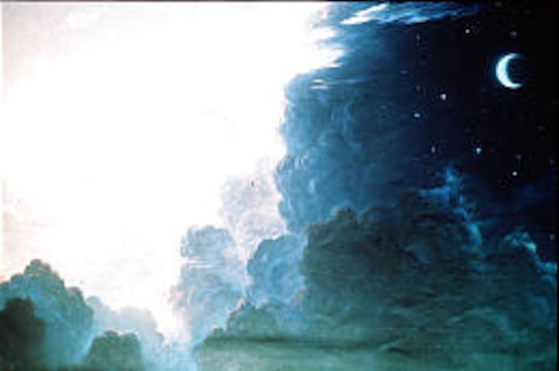 La pintura "Tres Grados de Gloria" es de un artista desconocido.