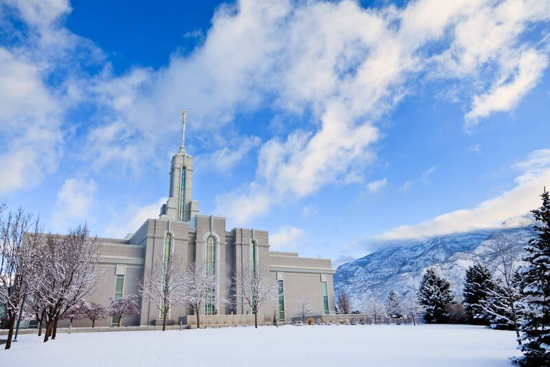 El Templo de Monte Timpanogos Utah.