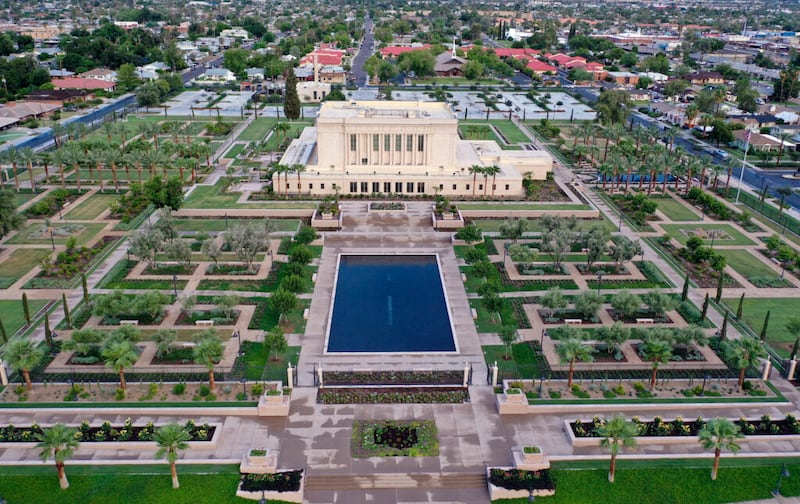 El Templo de Mesa Arizona, el miércoles, 11 de agosto de 2021.