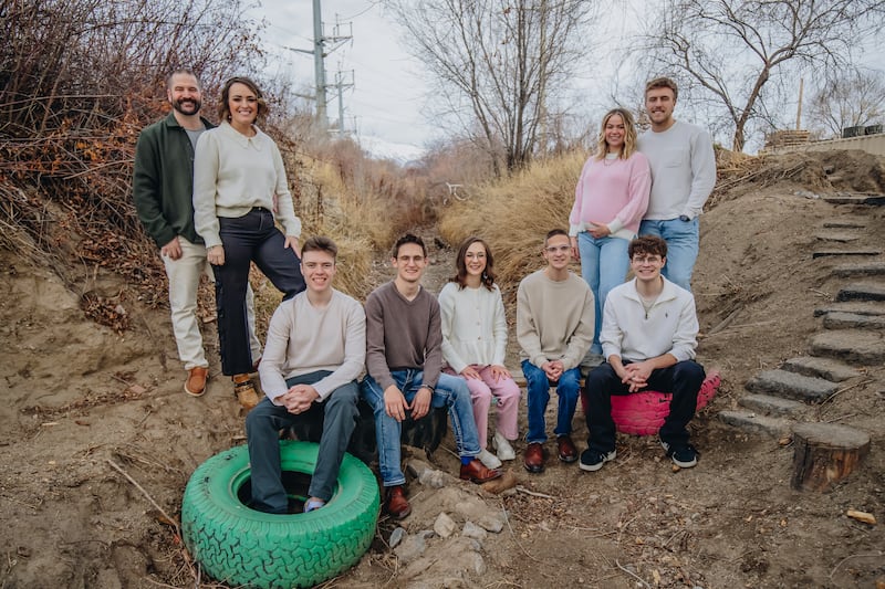 La familia Stoddard en Lehi, Utah, el 15 de febrero de 2026.