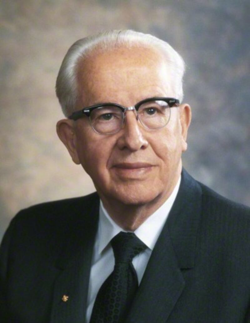Un retrato del expresidente de la Iglesia Ezra Taft Benson.