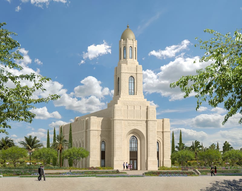 Una representación del Templo de Barcelona, España.