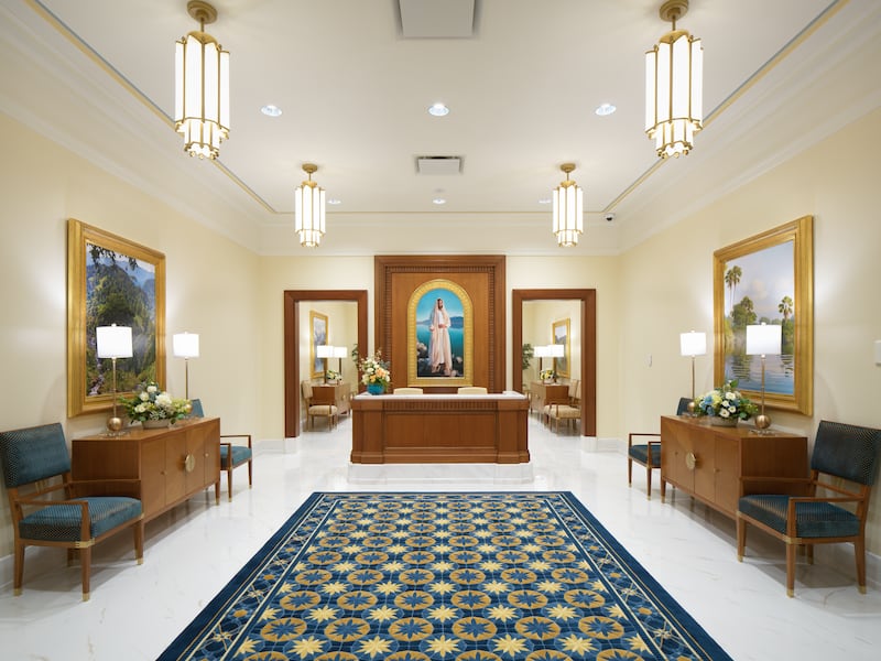 La oficina de recomendaciones del Templo de Belo Horizonte, Brasil.