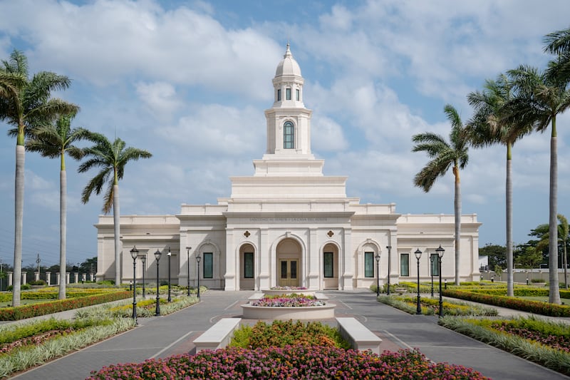 El exterior del Templo de Managua, Nicaragua.