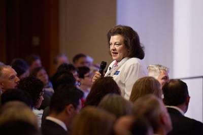 La hermana Melanie Rasband habla durante el Seminario para Nuevos Líderes de Misión 2022 el viernes, 22 de junio de 2022 en el Centro de Capacitación Misional de Provo.