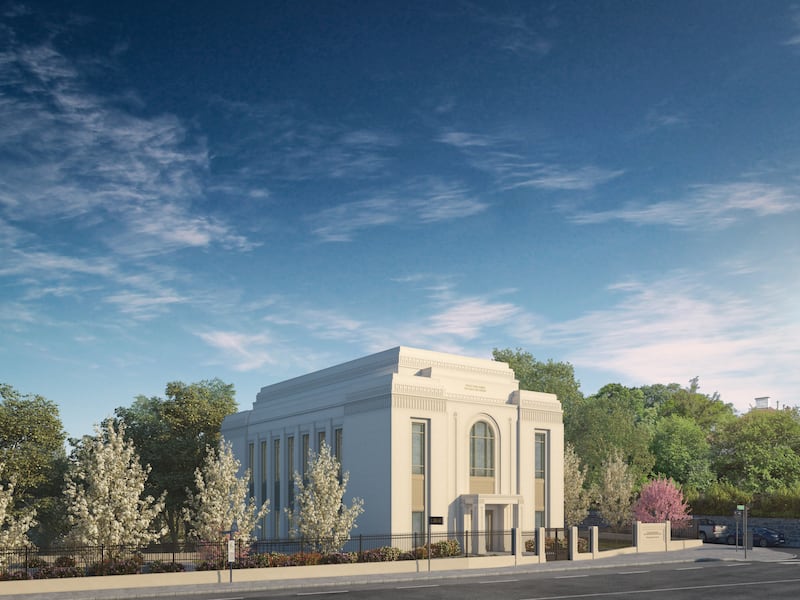 Un dibujo exterior del Templo de Viena Austria.