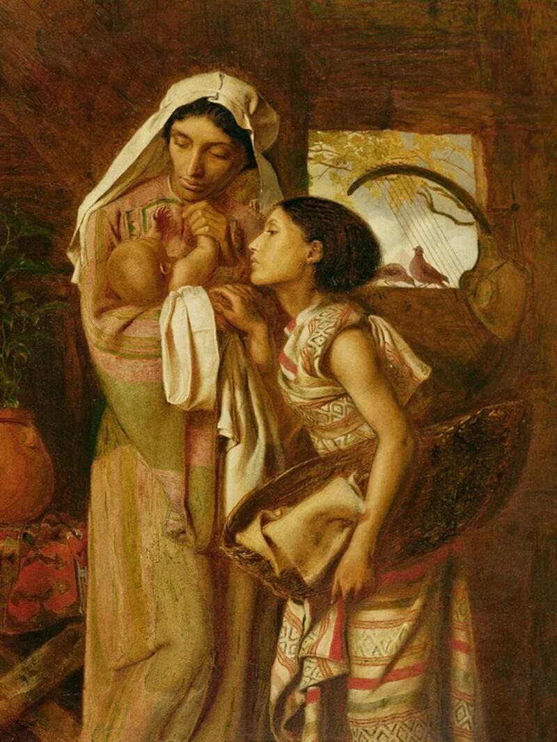 "La madre de Moisés" es de Simeon Solomon.