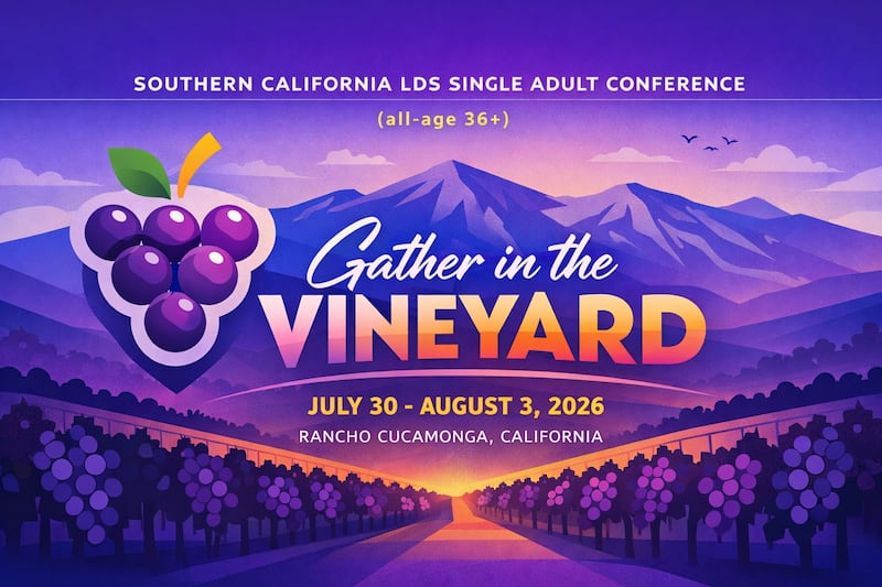 La Conferencia de Adultos Solteros de la Iglesia de Jesucristo en el Sur de California se llevará a cabo del 30 de julio al 3 de agosto de 2026 en Rancho Cucamonga, California.