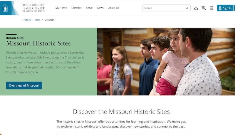 Un nuevo sitio web ofrece recursos históricos e información para aquellos interesados en visitar o aprender sobre los sitios históricos de la Iglesia en Misuri.
