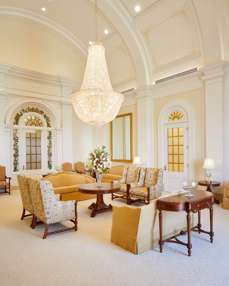 Salón Celestial en el Templo de Arequipa, Perú.