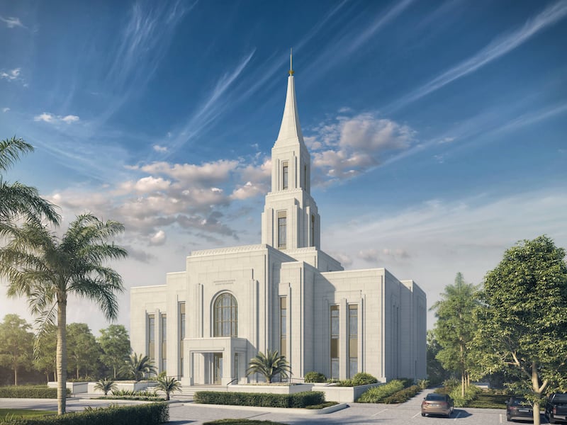 Una representación del Templo de Teresina, Brasil.
