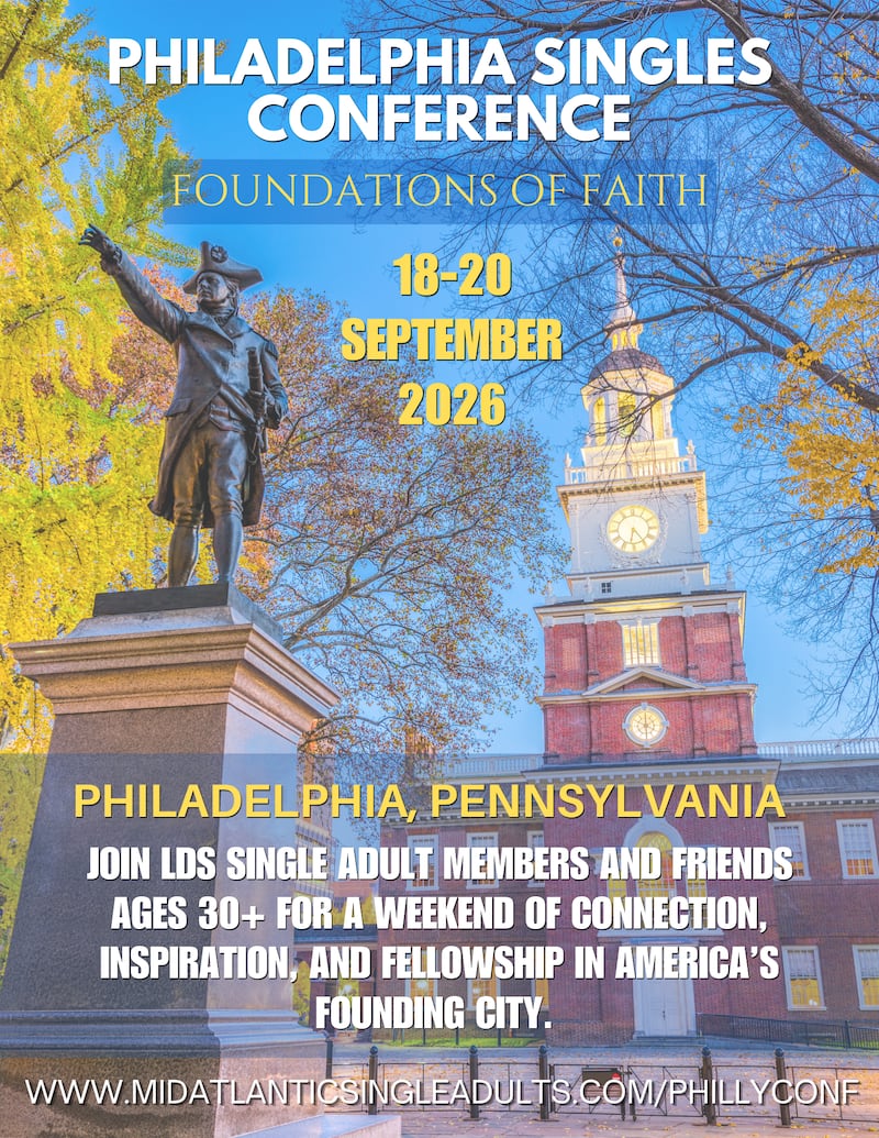 La Conferencia de Solteros de Filadelfia se llevará a cabo del 18 al 20 de septiembre de 2026 en Filadelfia, Pensilvania.