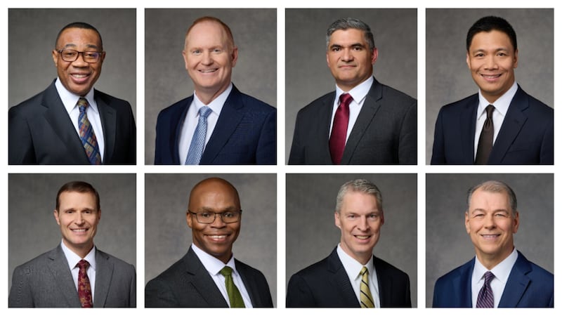 The new eight new General Authority Seventies sustained April 4, 2026, in the Saturday afternoon session of April 2026 general conference.