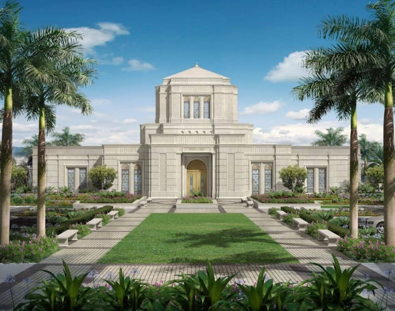 Una representación del Templo de Belo Horizonte, Brasil.