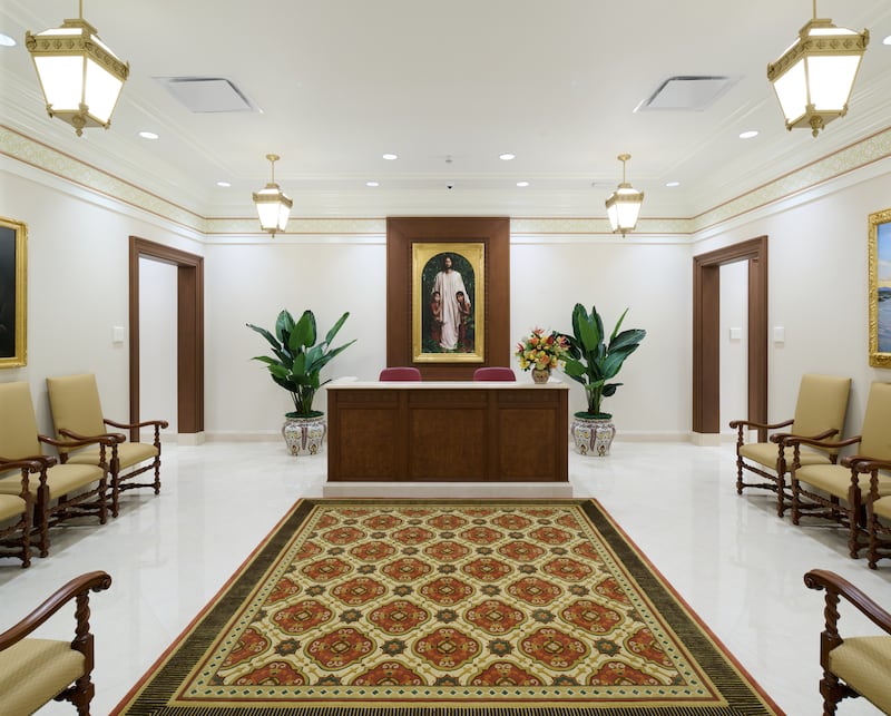 La mesa de recomendación del Templo de Torreón México.