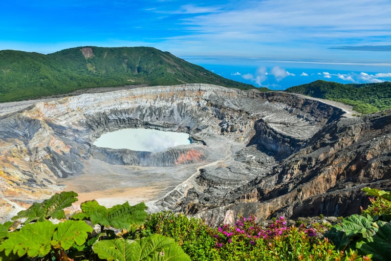 Volcán Poás en Costa Rica