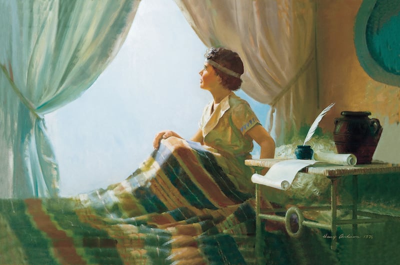 "El joven Samuel llamado por el Señor (Dios se aparece en una visión nocturna al joven profeta Samuel)", de Harry Anderson.