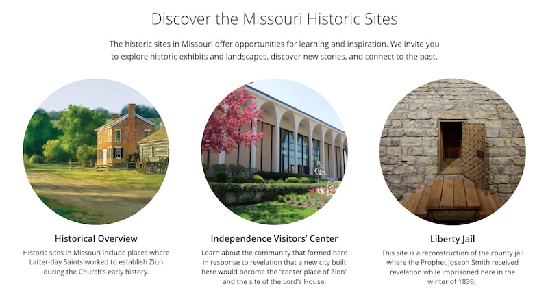 Un nuevo sitio web ofrece recursos históricos e información para quienes deseen visitar o aprender sobre los sitios históricos de la Iglesia en Misuri.