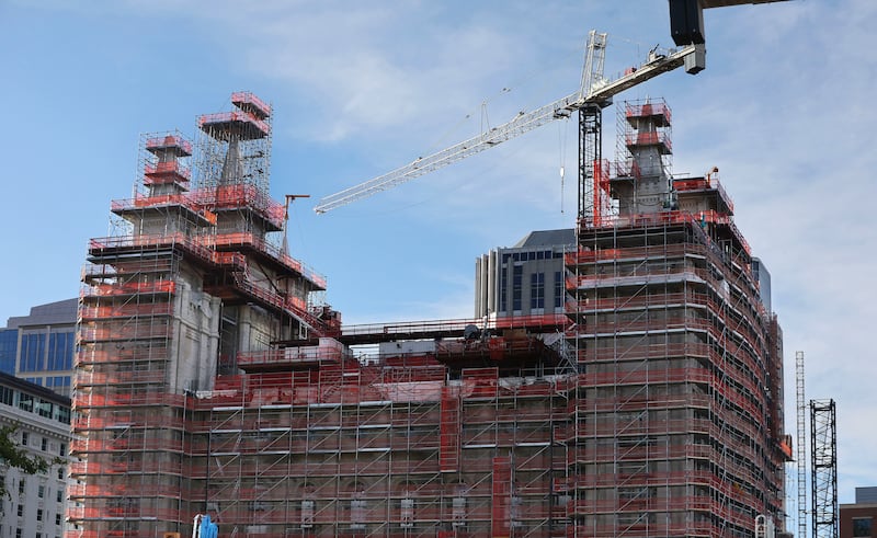 Renovation continues of the Salt Lake Temple.