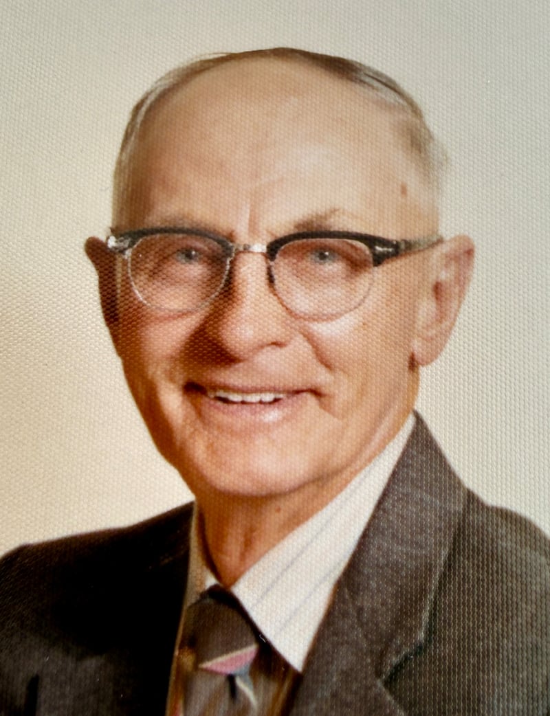 Una foto de James Miller, abuelo de J. Scott Miller.