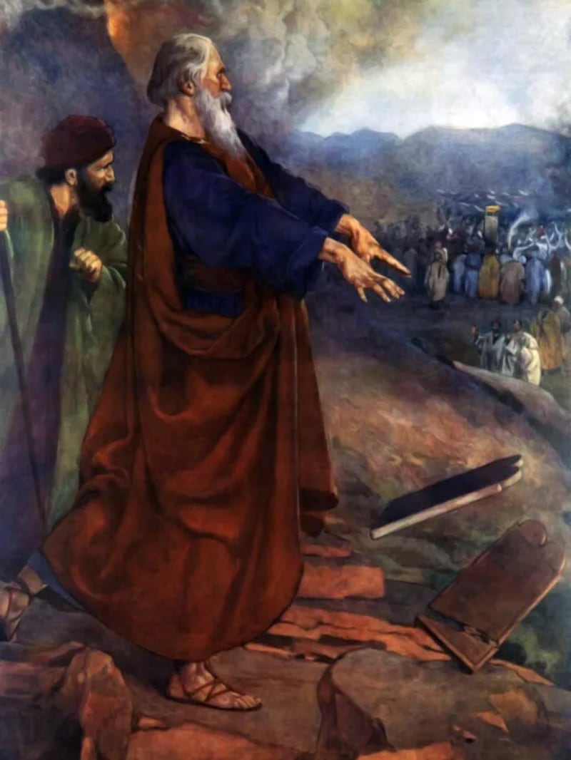 "La adoración del becerro" es de W. C. Simmonds.