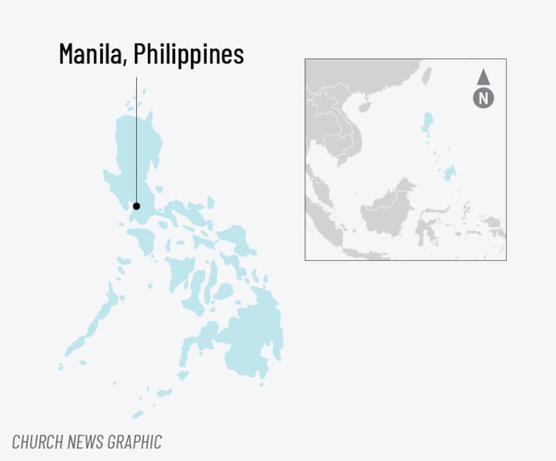 Mapa de ubicación de Manila, Filipinas