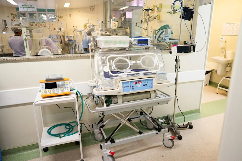 Equipo donado por la Iglesia a un hospital en São Paulo, Brasil, fotografiado en agosto de 2026.