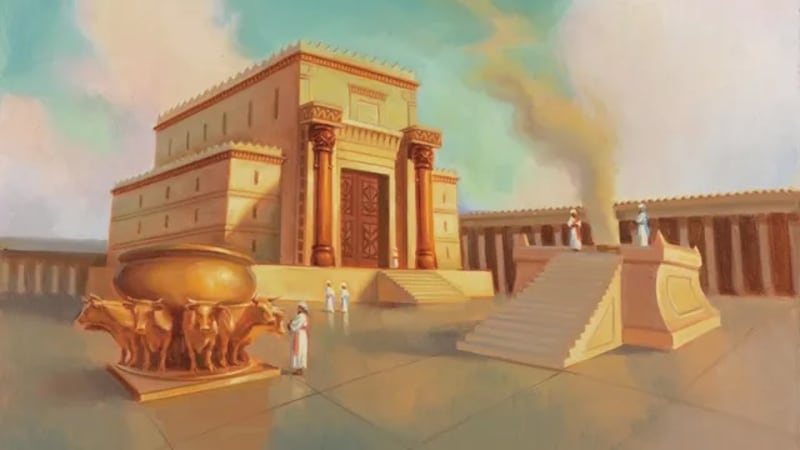 «Ilustración del Templo de Salomón» por Sam Lawlor.