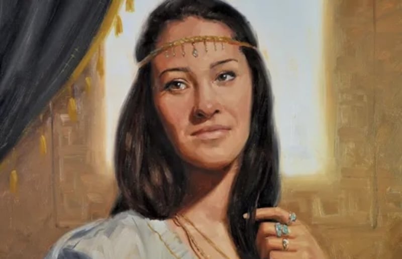 Esta ilustración de la mujer sunamita es de Michael Parker.