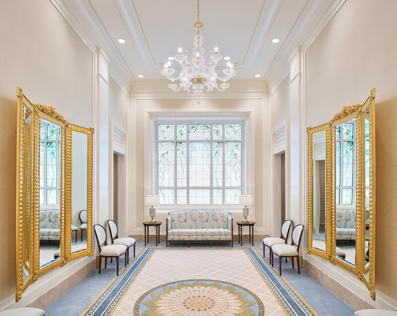 El cuarto de la novia del Templo de Lindon, Utah.