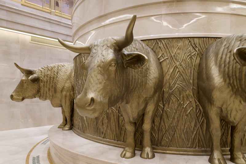 La pila bautismal del Templo de Willamette Valley, Oregón.