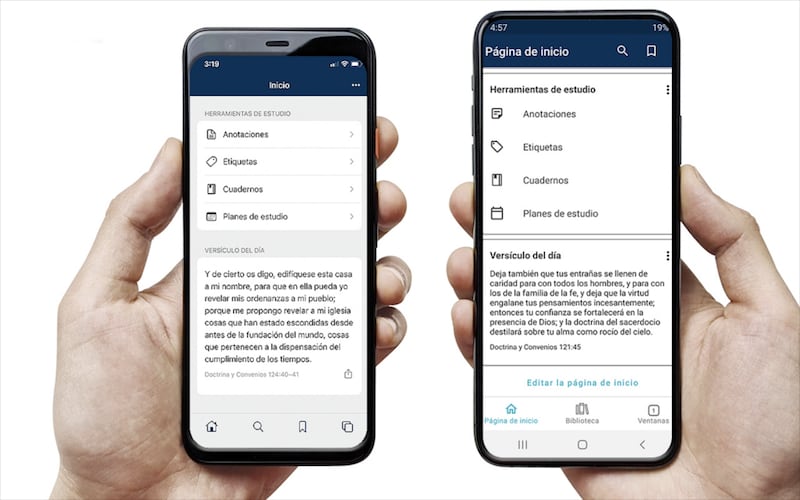 Biblioteca del Evangelio presenta ahora un versículo diario de las Escrituras tomado de la lección de la semana en curso de “Ven, sígueme” y una cita diaria de la conferencia general más reciente. Compártelos con amigos o familiares y agrégalos como widget en tu dispositivo móvil a fin de facilitar la visualización y la inspiración diaria.