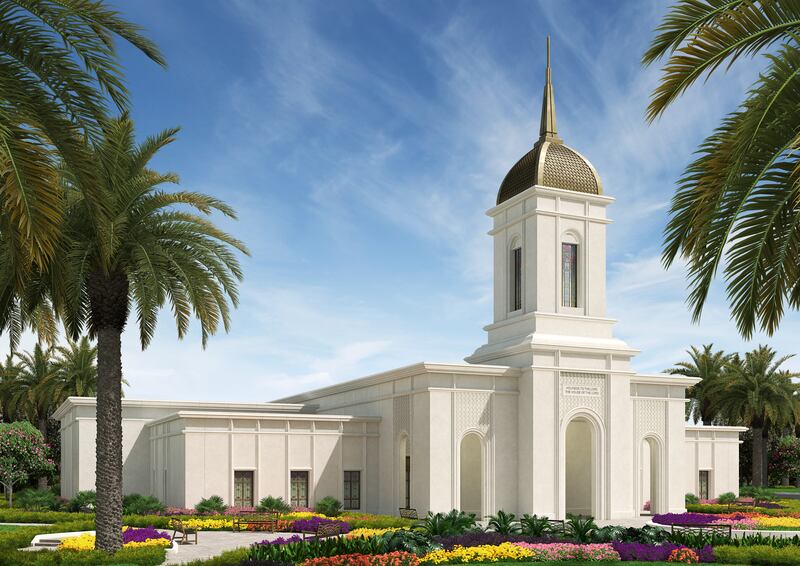 Una representación exterior del Templo de Iloilo, Filipinas.