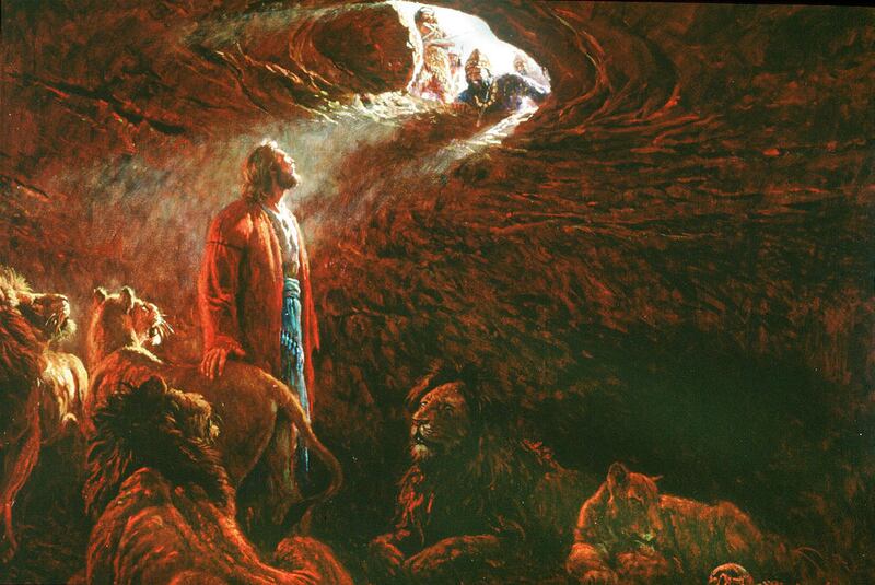 Daniel en el foso de los leones