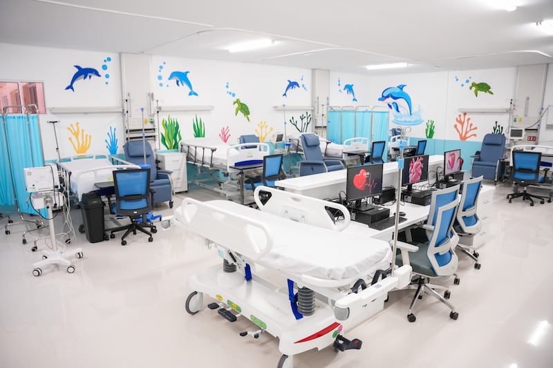 Equipo médico recientemente donado por La Iglesia de Jesucristo de los Santos de los Últimos Días en la unidad de cuidados intensivos pediátricos del Hospital "La Mascota" en Managua, Nicaragua, el 4 de junio de 2026.