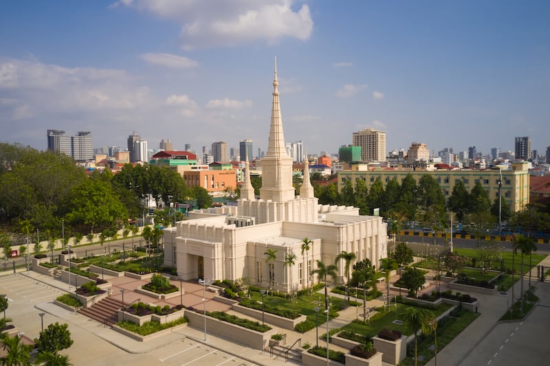 El Templo de Phnom Penh, Camboya.